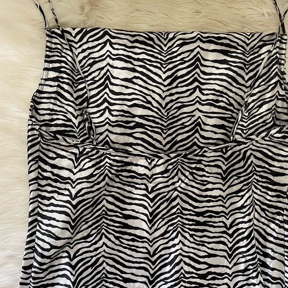 Princess Polly Lochie Zebra Print Satin Cami Dress - Picture 7 of 10
